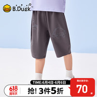 B.Duck小黄鸭童装儿童五分短裤2024夏季新款男童休闲裤子