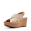 移动专享：Clarks Annadel Eirwyn 女士坡跟凉鞋Sand6.5 B(M) US