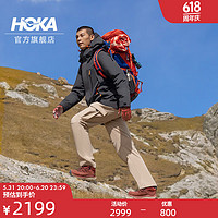 HOKA ONE ONE 男款冬季防水羽绒派克户外保暖深灰色 深灰色 S