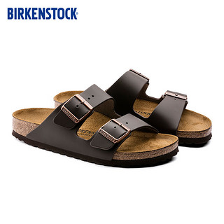 BIRKENSTOCK勃肯软木拖鞋男女同款牛皮拖鞋Arizona系列 棕色常规版51101 45