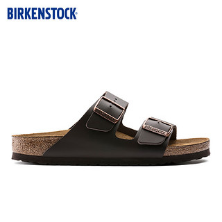 BIRKENSTOCK勃肯软木拖鞋男女同款牛皮拖鞋Arizona系列 棕色窄版51103 46