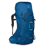 OSPREY 户外登山背包 小鹰苍穹系列徒步大容量轻量背包配防雨罩 深水蓝 55L