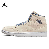 NIKE 耐克 篮球鞋女AJ1乔1AIR JORDAN 1秋运动鞋DM9126-104沙滩白36