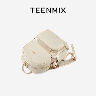 天美意（TEENMIX）双肩包尼龙高级感背包实用电脑包大容量轻便旅行包百搭公仔书包女实用走心闺蜜