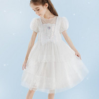 Disney 迪士尼 女童连衣裙新款2024夏儿童裙子女孩甜美裙夏装