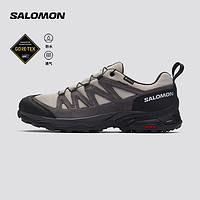 salomon 萨洛蒙 男款 户外运动防水透气耐磨稳定徒步鞋 X WARD LEATHER GTX 复古卡其色