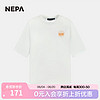 NEPA 耐葩2023春夏新品女士运动宽松弹力短款圆领短袖T恤7J45375 米白 155/80A