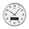 SEIKO 精工 日本精工石英钟静音扫描客厅挂钟日历数字创意钟表