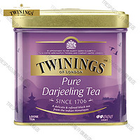 TWININGS 川宁 英国红茶欧式大吉岭红茶茶叶罐散茶进口茶叶 欧式大吉岭红茶1罐 100g