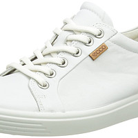 移动专享：ECCO 爱步 Soft 7系列 女士运动鞋,白色,35 欧盟/4-4.5 M 美国