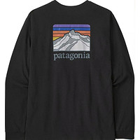 限尺码：Patagonia 巴塔哥尼亚 男士圆领长袖T恤