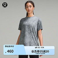 lululemon丨All Yours 女士 T 恤 *Wash LW3FBKS 云纹水洗灰黑混色 6