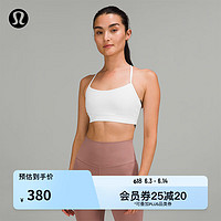 lululemon丨Flow Y 女士运动内衣 LW2DFXA 白色 M