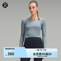 lululemon丨Swiftly Tech 女士运动短款长袖 T 恤 2.0 LW3GH4S 混凝土蓝/比利时蓝 6