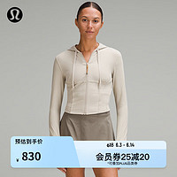 lululemon丨Waist-Seamed Nulu™女士腰部缝线拉链连帽衫 LW3HOPS 沙漠色 6