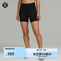 lululemon丨Fast and Free女士运动高腰紧身短裤6"跑步速干 LW7AU6S 黑色 4