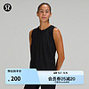 lululemon 丨Split Hem 女士高领口运动背心 LW1CVAS 黑色 2