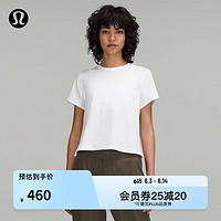 lululemon丨Classic-Fit 女士棉混纺 T 恤 LW3FGDS 白色 6