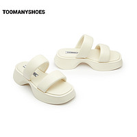 TOOMANYSHOES [明星同款]Toomanyshoes拖鞋新款double kill厚底凉拖女夏季外穿