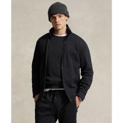 拉夫劳伦男士夹克_ralph lauren 拉夫劳伦 千鸟纹针织男子运动夹克