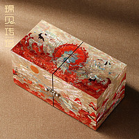 锦贝传说 首饰盒螺钿漆器结婚礼物生日情人节嫁妆盒子项链手镯饰品收纳盒 B-04