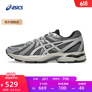 移动端、京东百亿补贴：ASICS 亚瑟士 男鞋缓震回弹跑步鞋耐磨透气网面跑鞋运动鞋 GEL-FLUX CN 深灰色 39.5