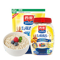 88VIP：SEAMILD 西麦 纯燕麦片2kg（1kg桶+1kg袋）营养早餐即食冲饮代餐饱腹食品