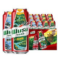 88VIP：WUSU 乌苏啤酒 500ml*12罐 大乌苏风景罐新疆啤酒整箱听装日期新鲜 1件装