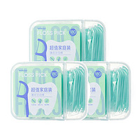 名创优品 MINISO薄荷味牙线180支*3盒家庭装一次性剔牙线棒牙签线便携