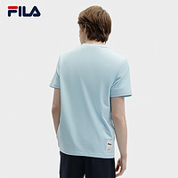 FILA 斐乐 凡尔赛宫主题系列男子针织短袖衫2024夏新休闲速干T恤男