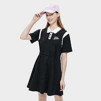 FILA 斐乐 女装FUSION系列时尚连衣裙女舒适百搭宽松针织连衣裙