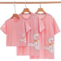 SNOOPY 史努比 儿童亲子装 纯棉短袖t恤(90-4xL)