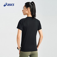 ASICS 亚瑟士 夏季新款女式轻量针织跑步短袖T恤圆领反光印花短袖