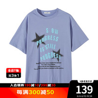美特斯邦威T恤女2024夏季新款宽松潮酷街头涂鸦印花美式上衣短袖