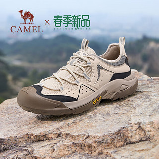 骆驼（CAMEL）户外徒步鞋户外夏季透气登山鞋防撞护趾工装鞋 G14M342686 杏色 38