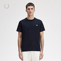 FRED PERRY 男士短袖T恤2024夏季休闲圆领纯棉麦穗刺绣潮M1600