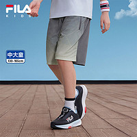 FILA 斐乐 童装儿童裤子2024夏季新款中大童短裤男童梭织五分裤