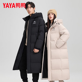 鸭鸭（YAYA）冰壳联名款情侣羽绒服2024冬季新款时尚户外连帽男女同款外套HY