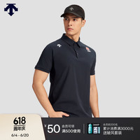 DESCENTE迪桑特男士短袖POLO衫夏季 NV-NAVY L(175/96A)