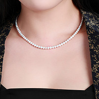 千叶珠宝淡水小米珠baby珍珠项链天然极强光珍珠锁骨链送女友礼物