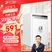大一（DAYI）保险柜家用小型指纹密码办公全钢防盗可入墙入柜保险箱高60cm优雅白密码指纹+WIFI内柜