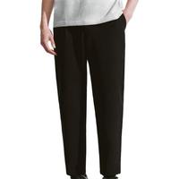 URBAN REVIVO 男装都市商务轻通勤宽松百搭萝卜裤 UMU640040 正黑 32