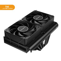 JIUSHARK九鲨JF13Kmini下压式CPU主板内存散热器风冷6管AMD10cm风扇13代1700PWM神光同步 黑化(无灯版）