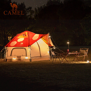 骆驼户外精致露营蘑菇帐篷便携式涂银防晒防雨野餐自动帐野营装备