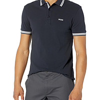 移动专享：HUGO BOSS 男式Paddy Polo 衫,海蓝色,Large