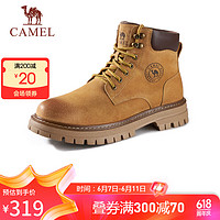 CAMEL 駱駝 男士馬丁靴 GE122W7757T 金黃