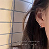 潘家拉 夏季简约耳圈百搭时尚耳环睡觉不用摘耳扣小众设计感耳饰麻花