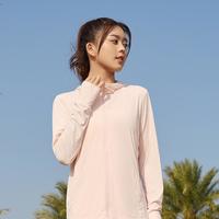 QIAODAN 乔丹 24夏季女防晒衣冰感防晒带帽开衫针织运动上衣