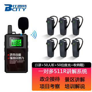 Bcity/比西特 一对多讲解 无线讲解器+接收解说器+座充+收纳箱