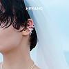 HEFANG Jewelry 何方珠宝 HEFANG何方珠宝丝带蝴蝶结耳扣小众简约耳夹骨无耳洞耳环耳饰品女